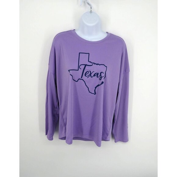 State Of Mine Women's Texas Lavender Shirt  "The Lone Star State" Sleeve NWT - Picture 1 of 4